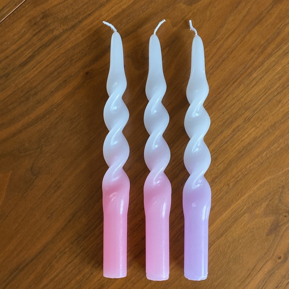 Soy Ombré Twist Candlesticks Set of 3 - Picture 1 of 4